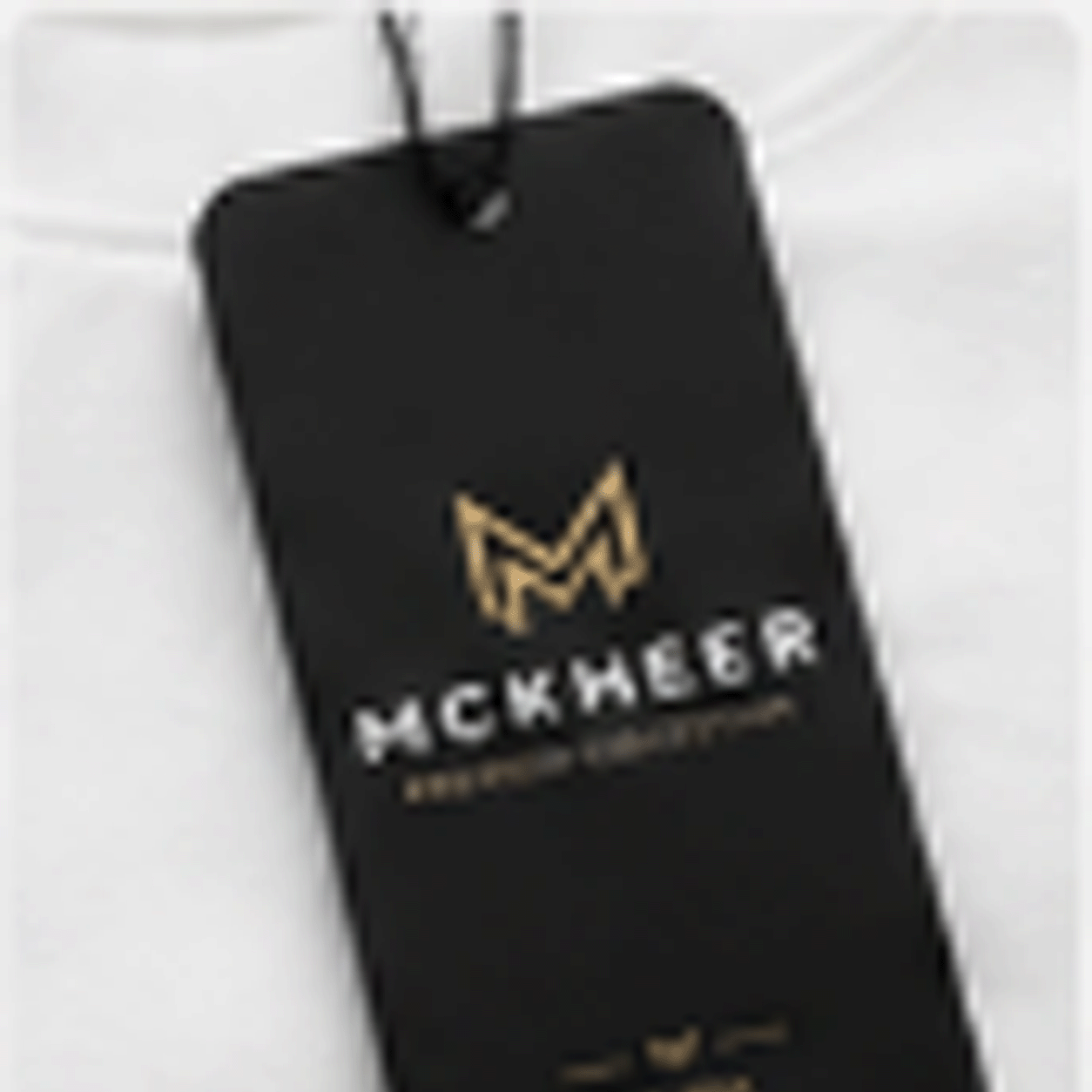 MCKHEER Be Different Front Print Tee - Beyaz