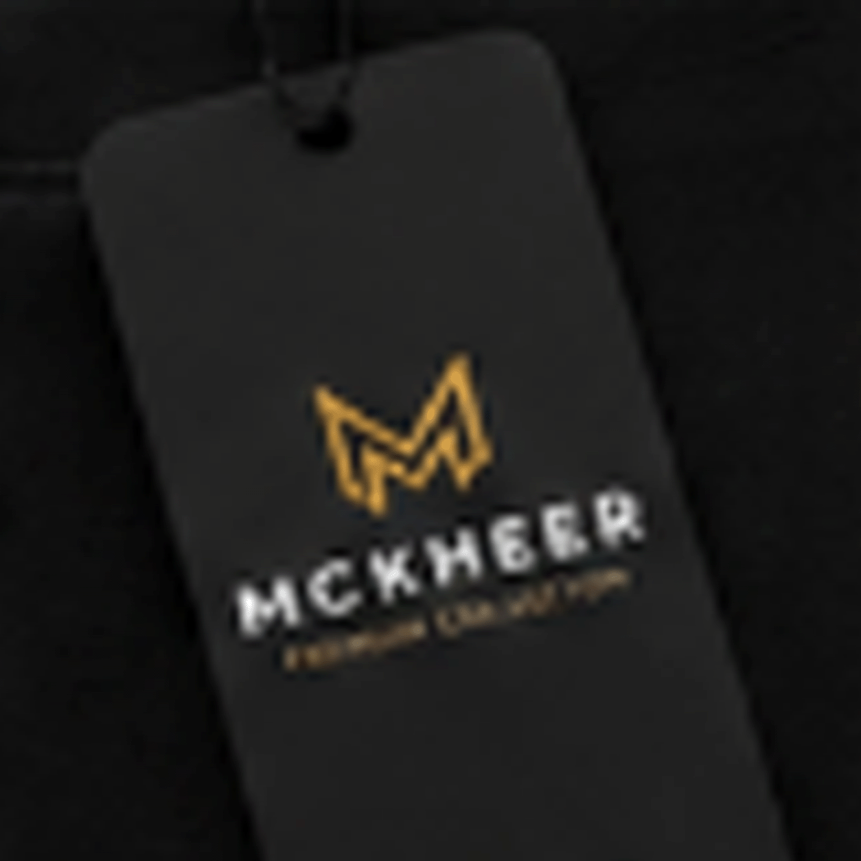 MCKHEER Be Different Front Print Tee - Siyah