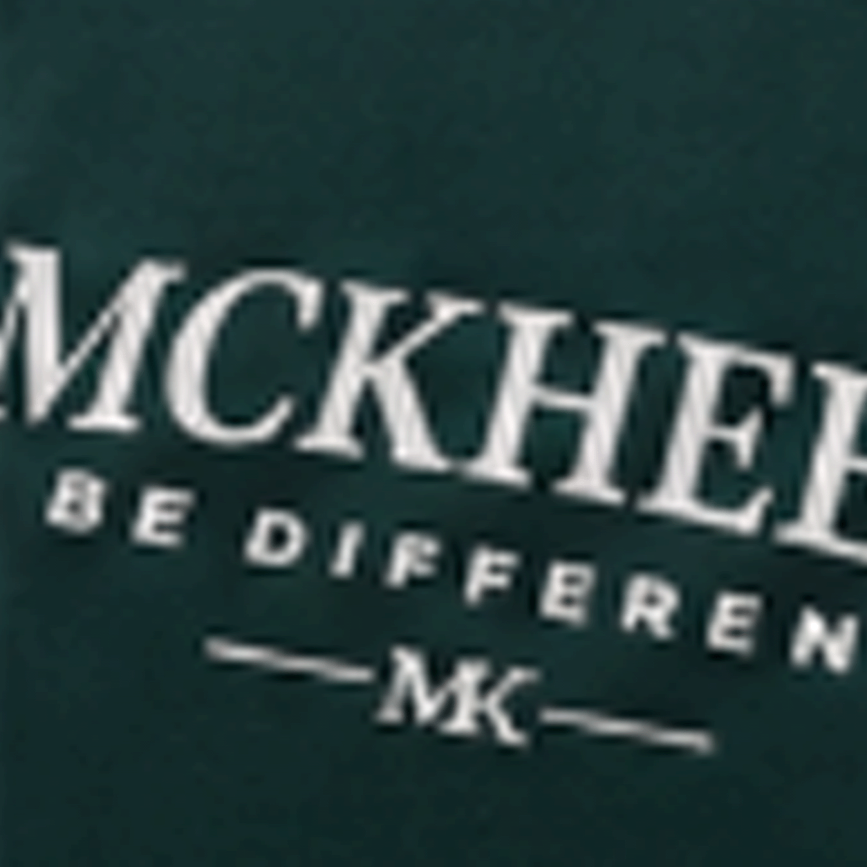 MCKHEER Be Different Front Print Tee - Petrol Yeşili